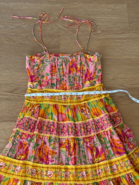Farm Rio Mixed Fruits Paradise Cotton Midi Dress | Size Small - Picture 3 of 15